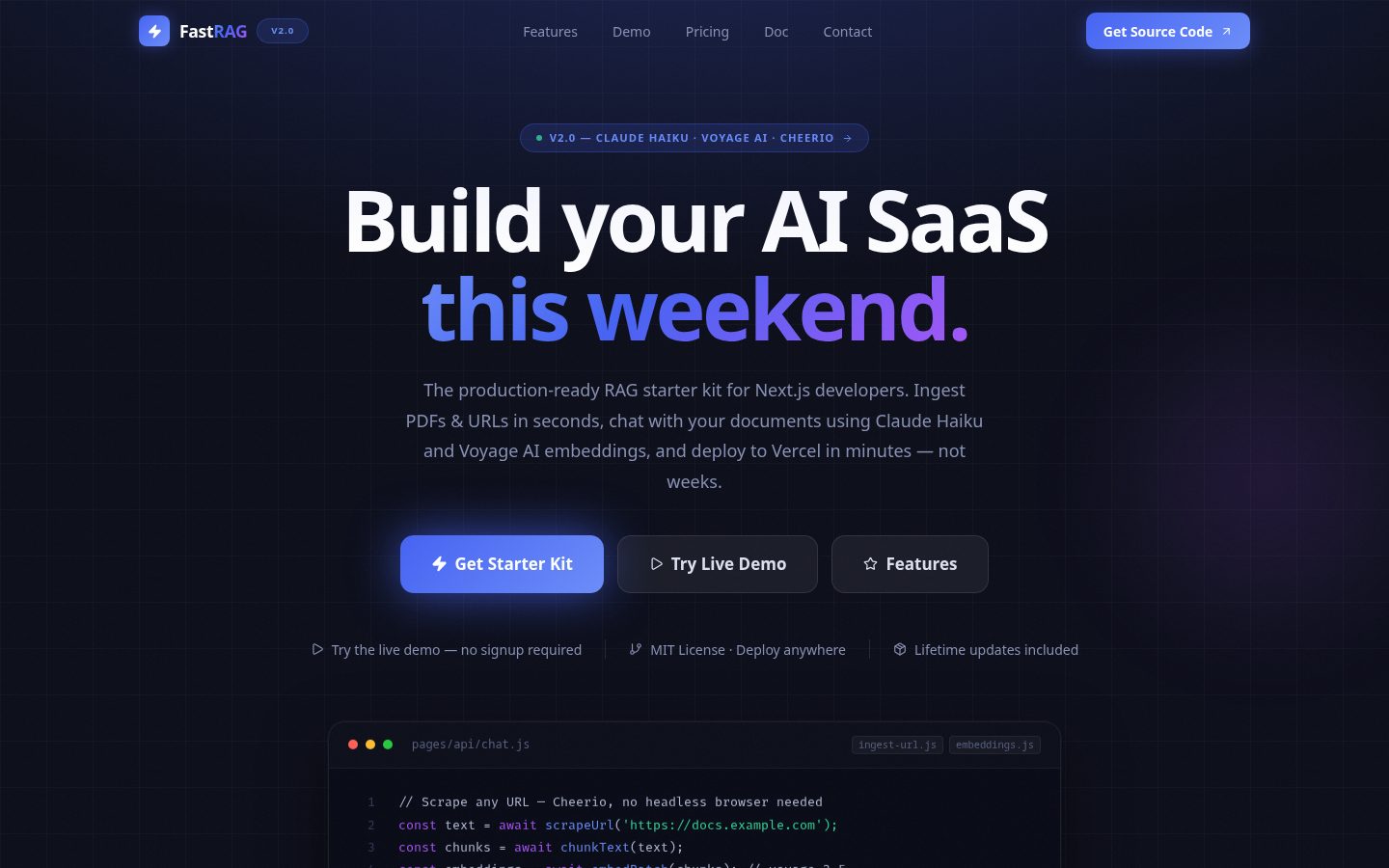 FastRAG Homepage