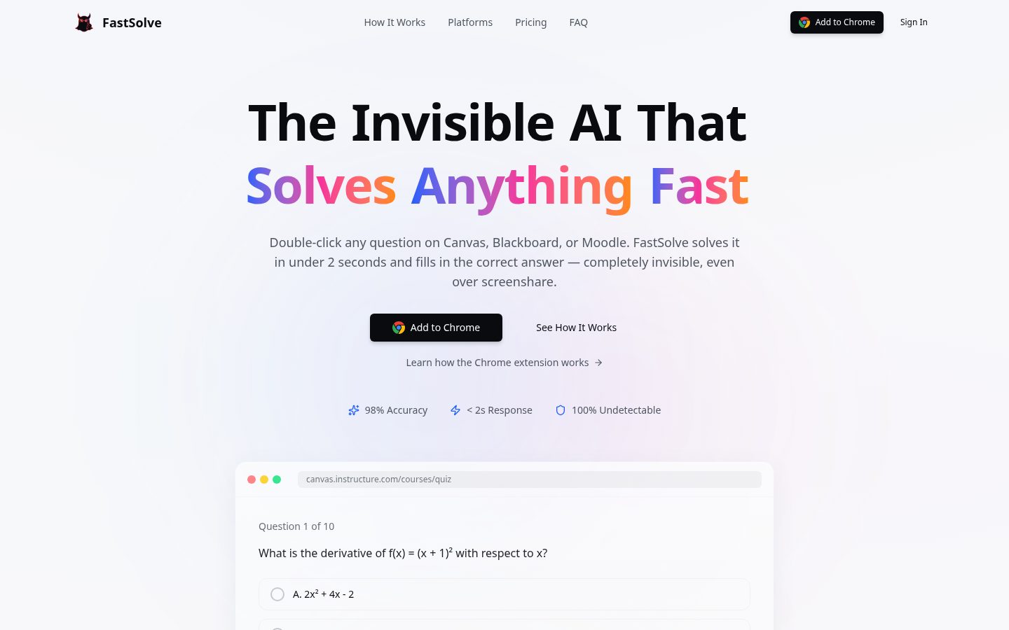 FastSolve Homepage