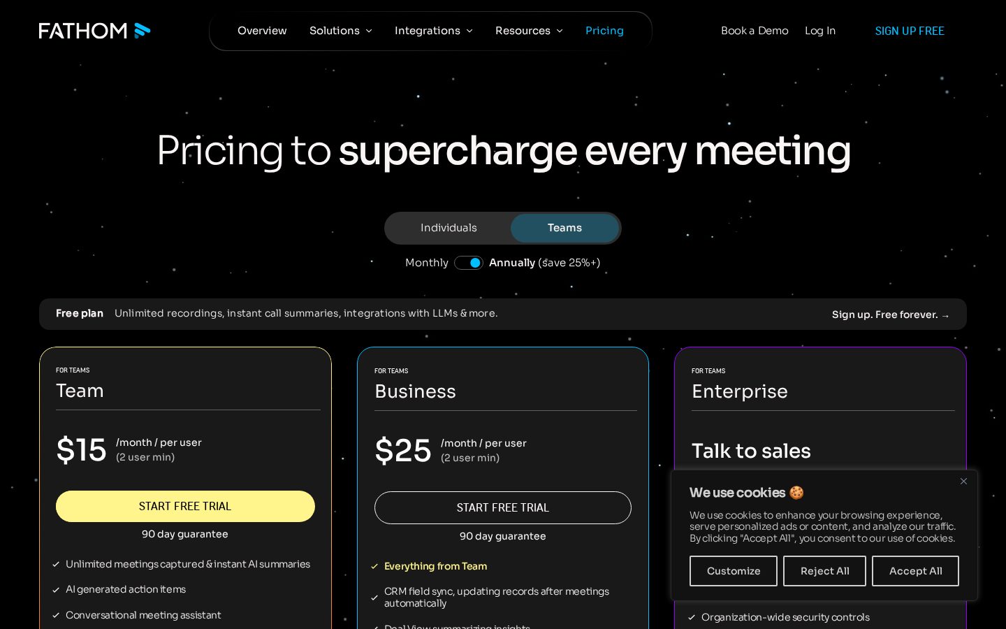 Fathom 3.0 Pricing