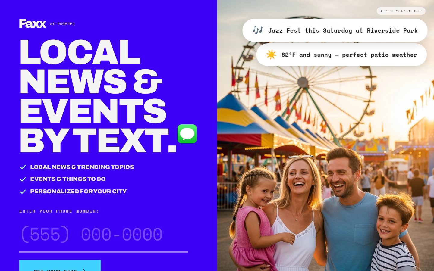 Faxx.ai Homepage