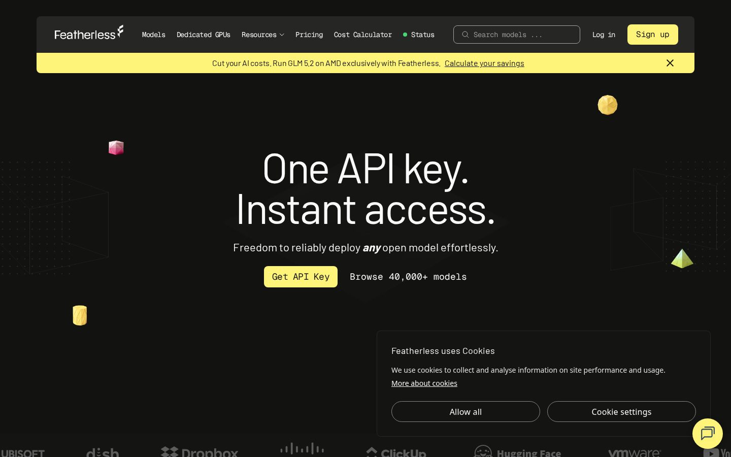 Featherless Homepage