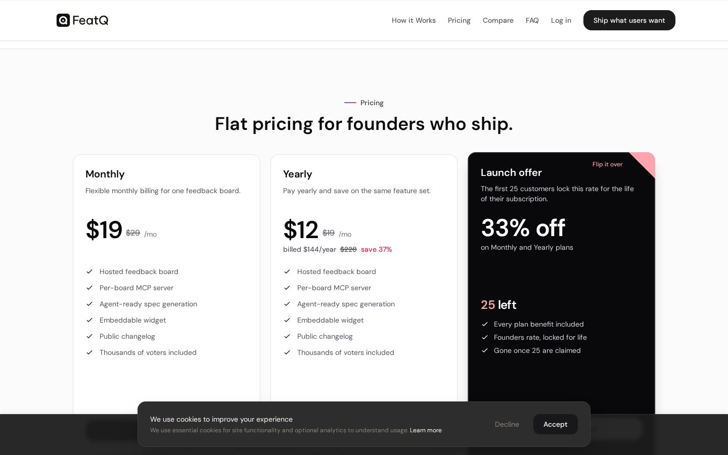 FeatQ Pricing