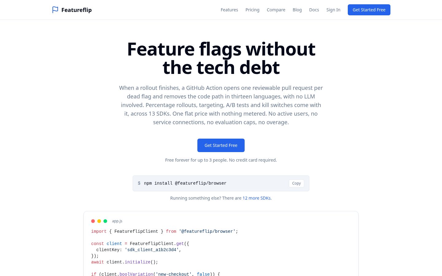 Featureflip Homepage