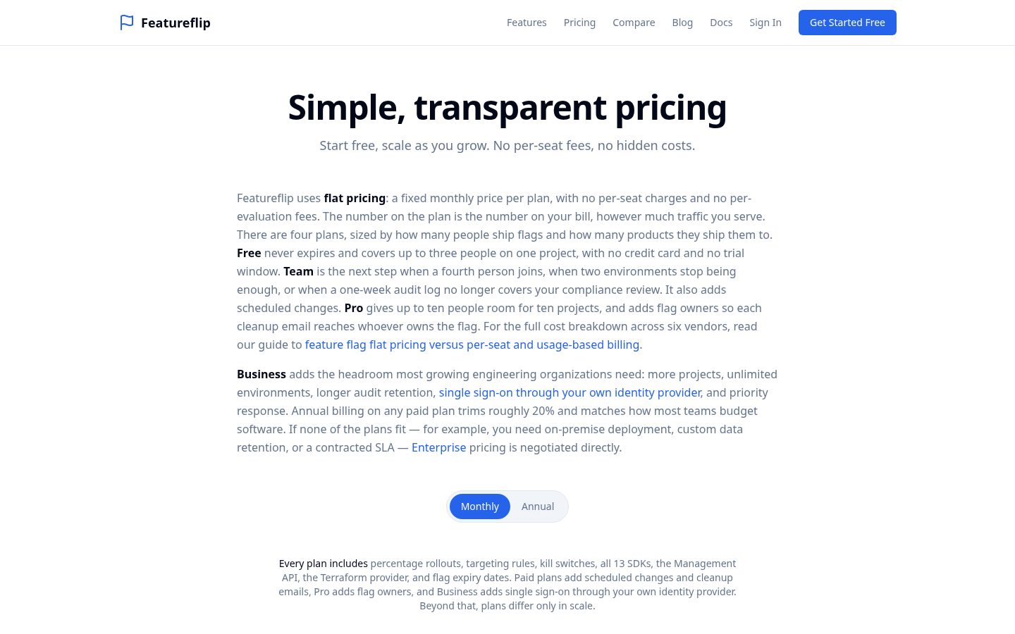 Featureflip Pricing