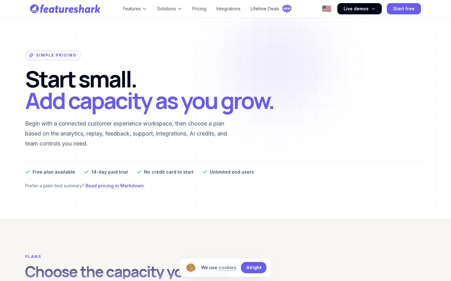 FeatureShark Pricing