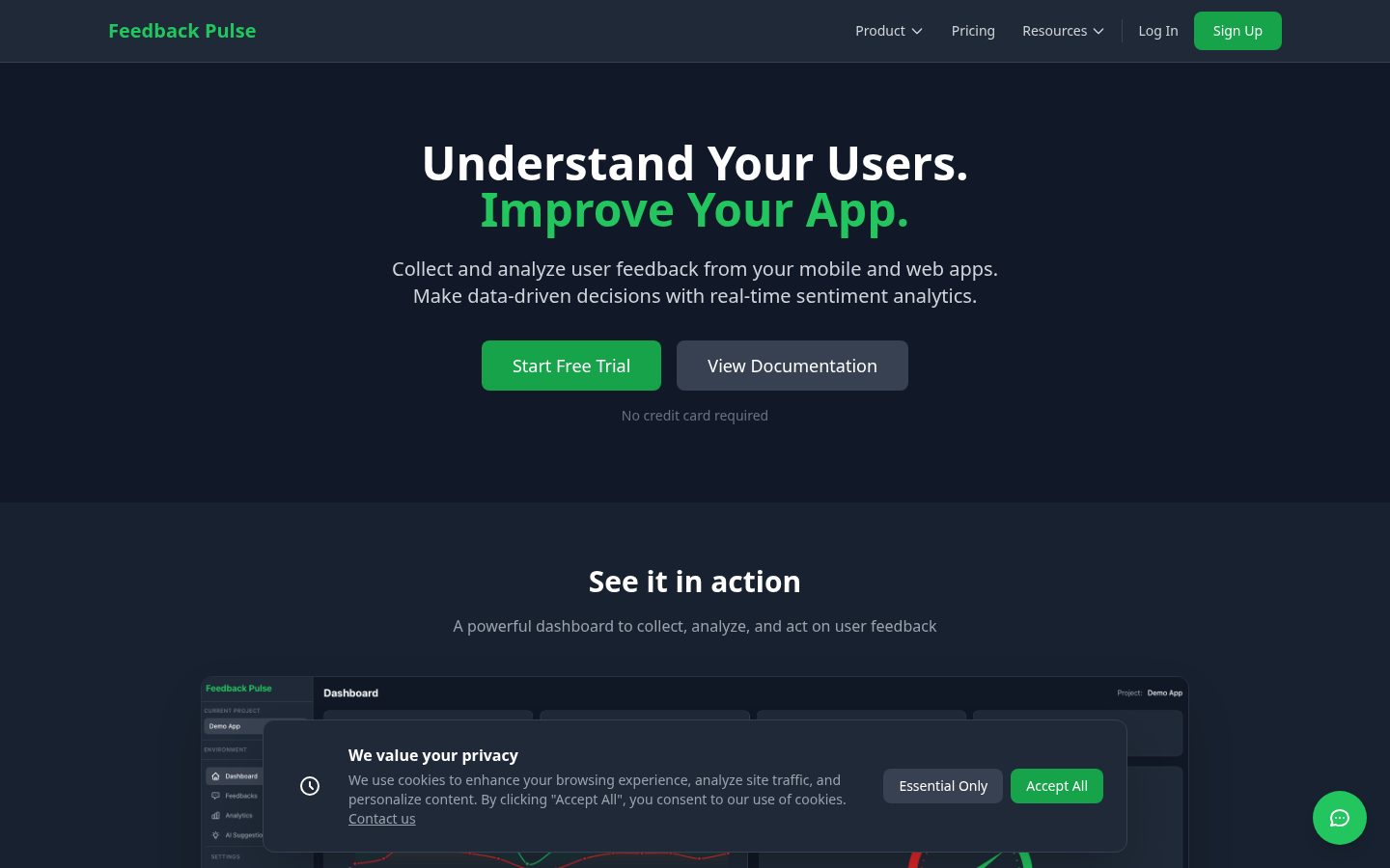 Feedback Pulse Homepage