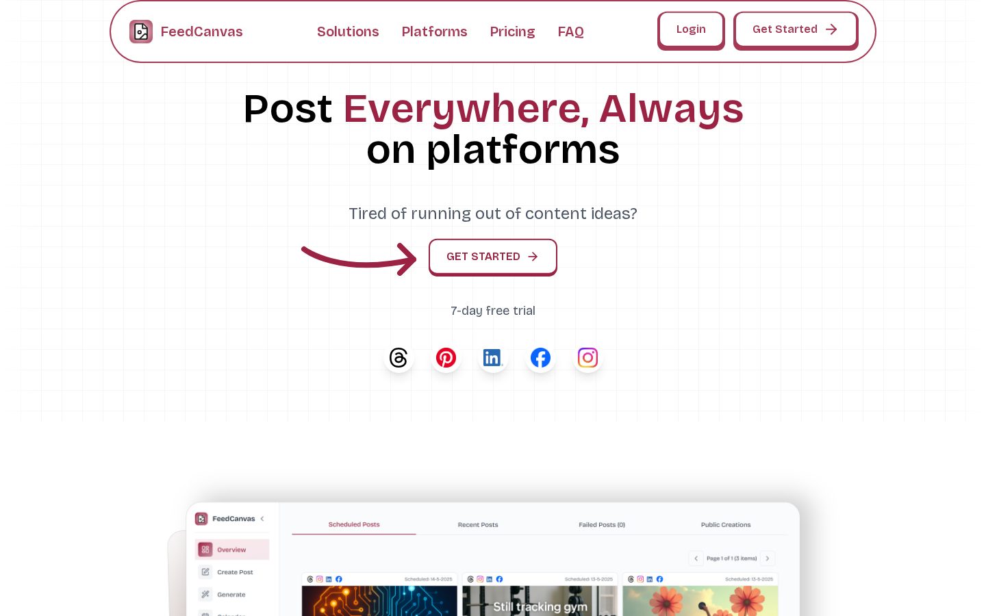 FeedCanvas Homepage