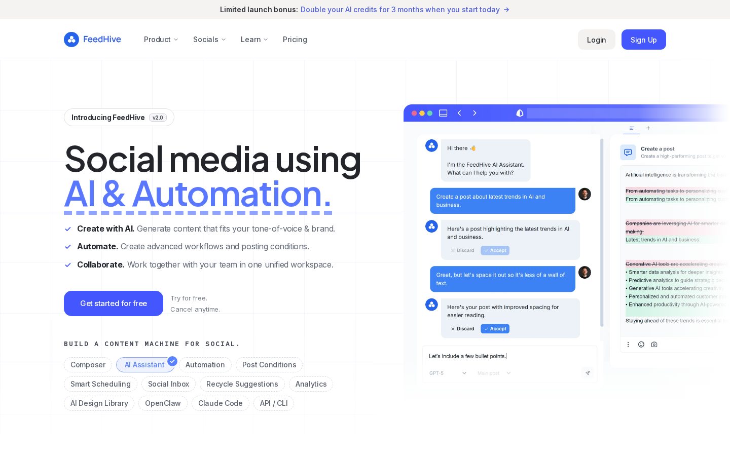 FeedHive Homepage