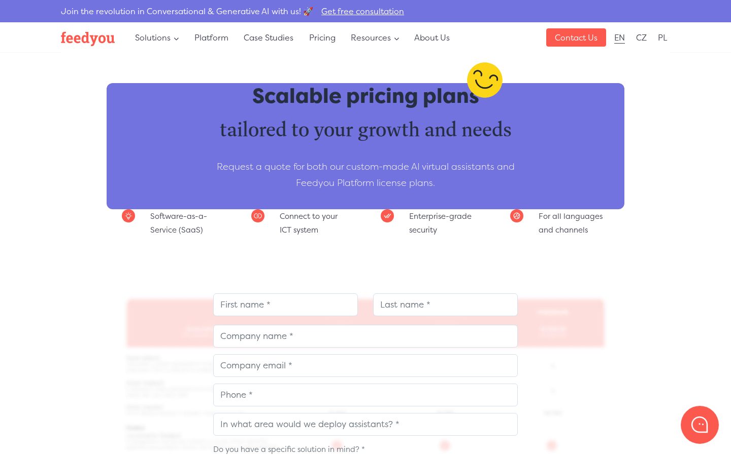 Feedyou Pricing