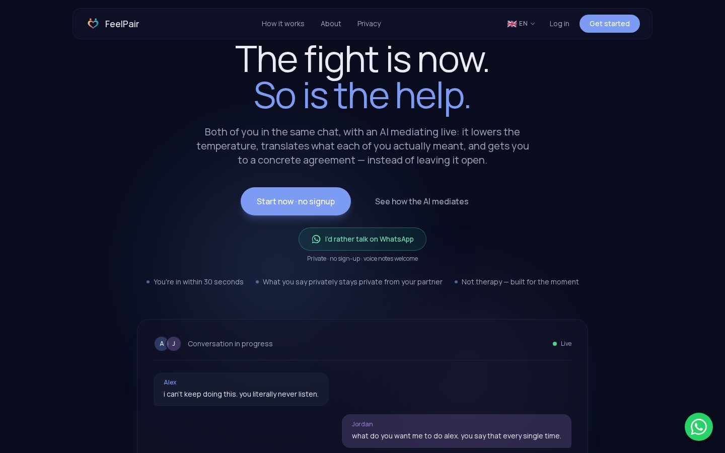 FeelPair Homepage