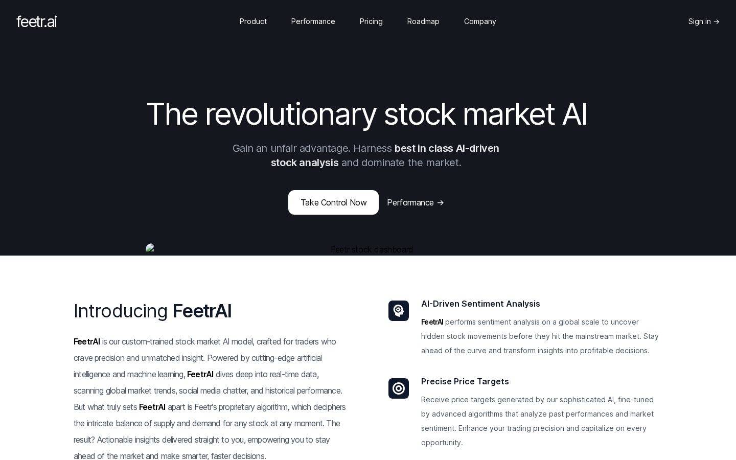 Feetr Homepage