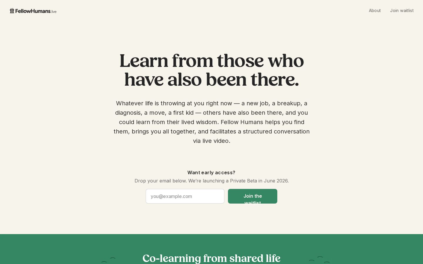 Fellow Humans Homepage