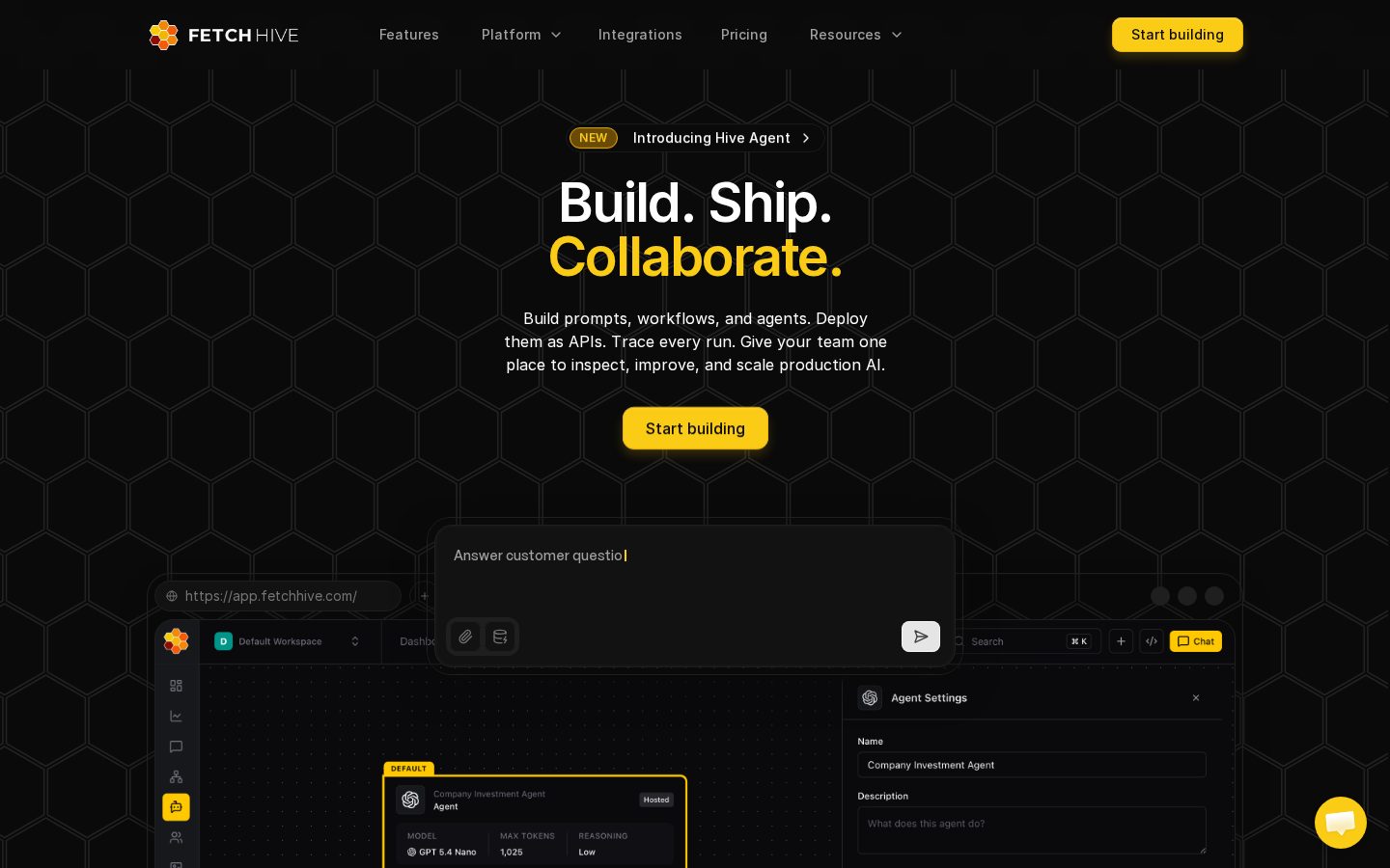 FETCH HIVE Homepage