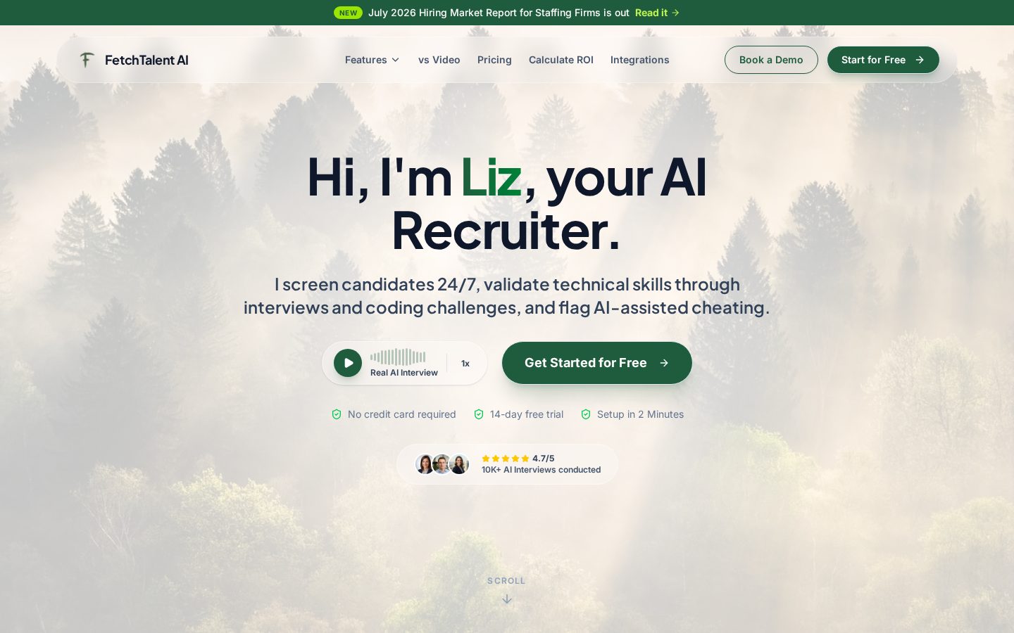 Fetchtalent Homepage