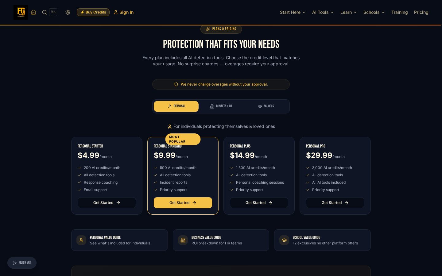 FG - Own Your Power Pricing