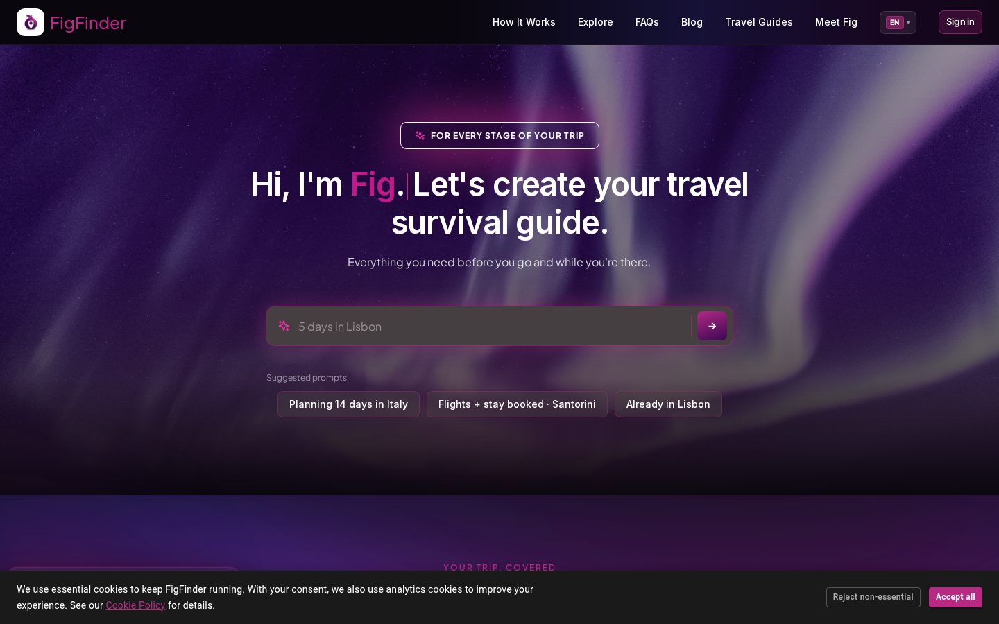 FigFinder AI Homepage