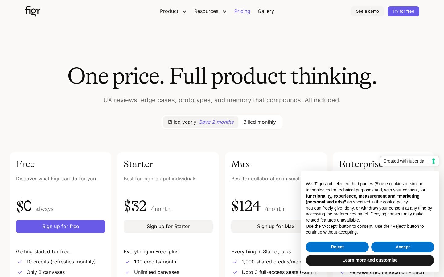 Figr AI Pricing