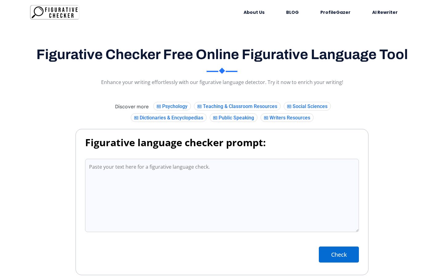 Figurative Checker Homepage