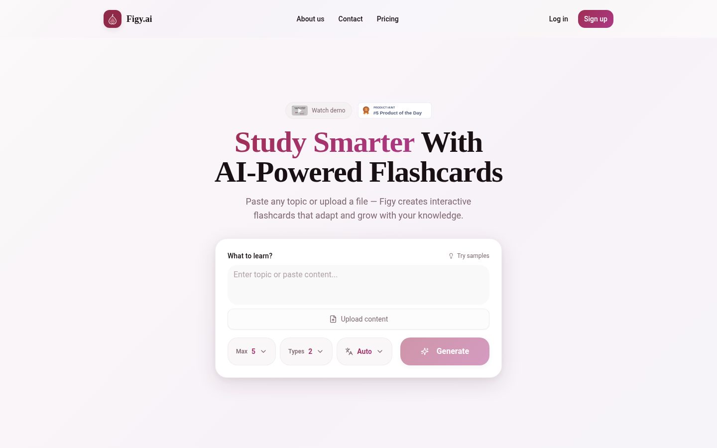 Figy.ai Homepage