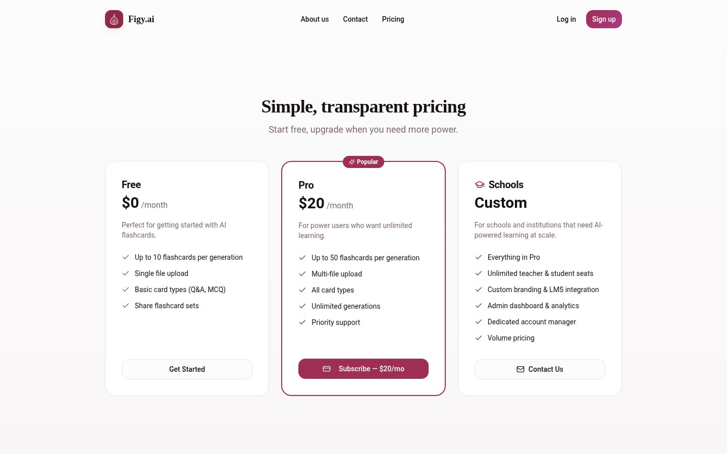 Figy.ai Pricing