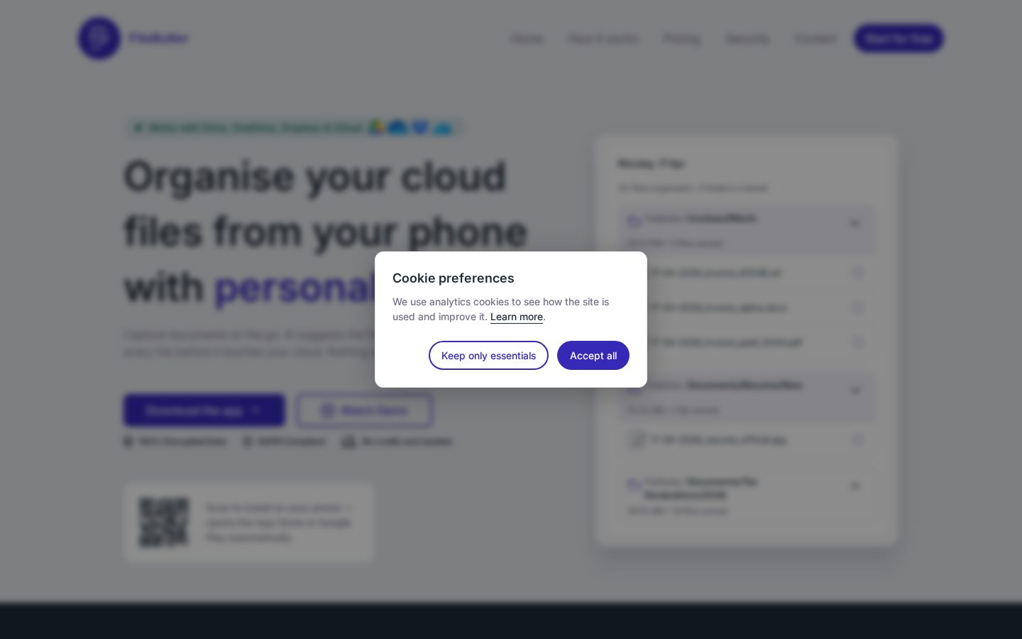 FileButler Homepage