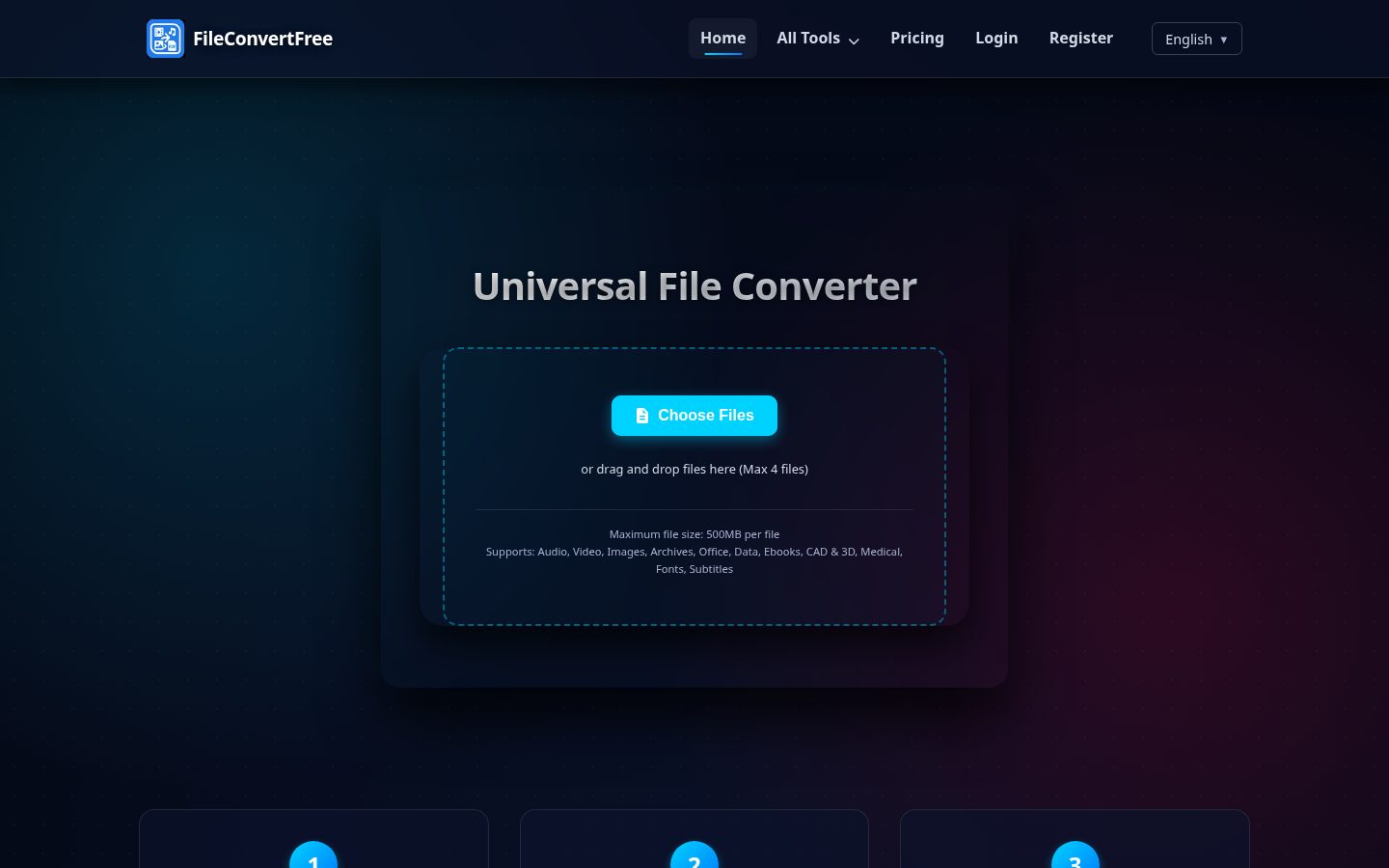 FileConvertFree Homepage
