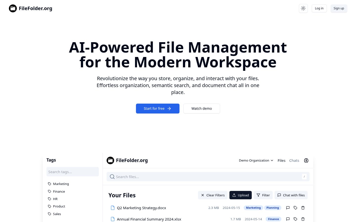 FileFolder Homepage