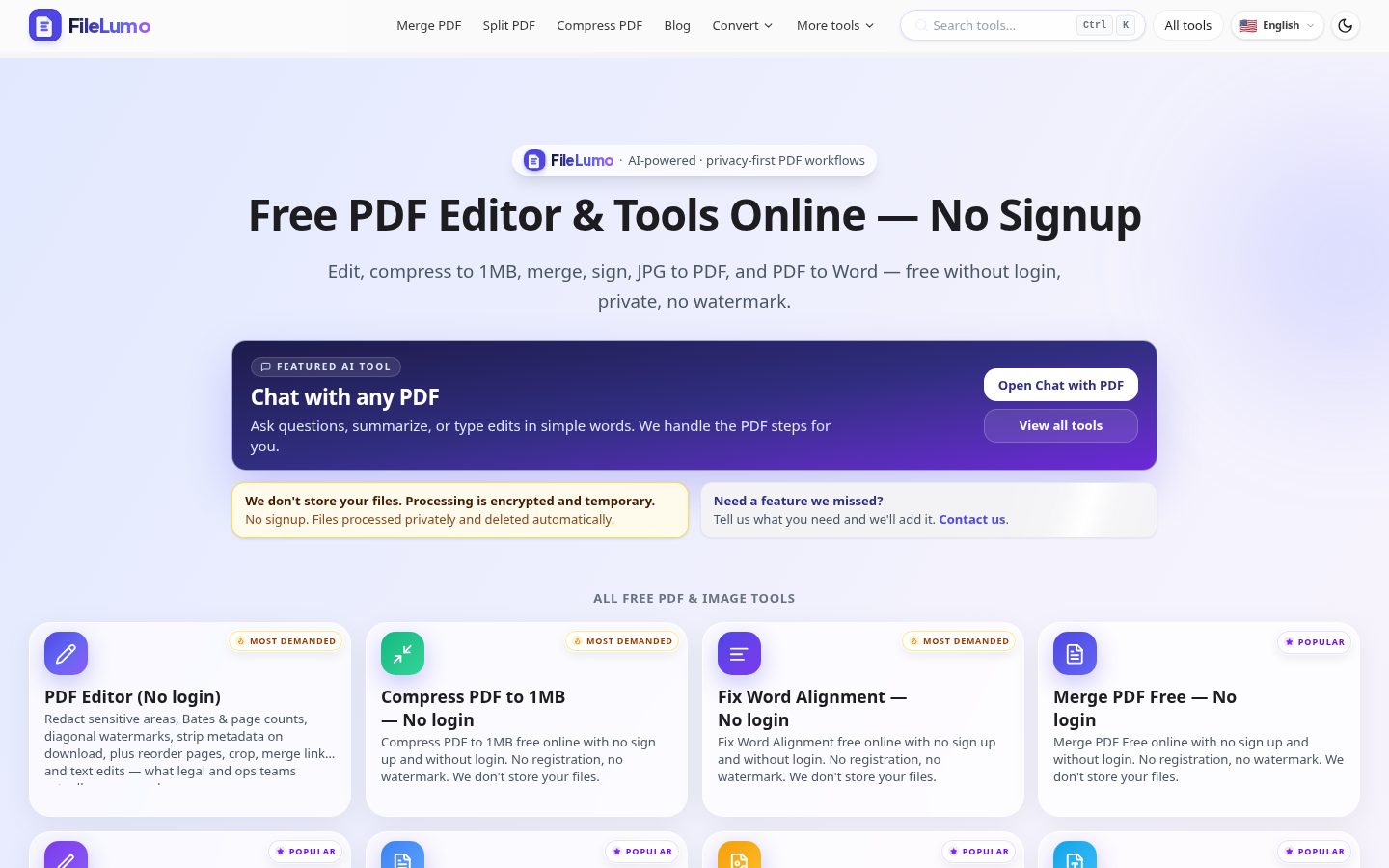 FileLumo Homepage