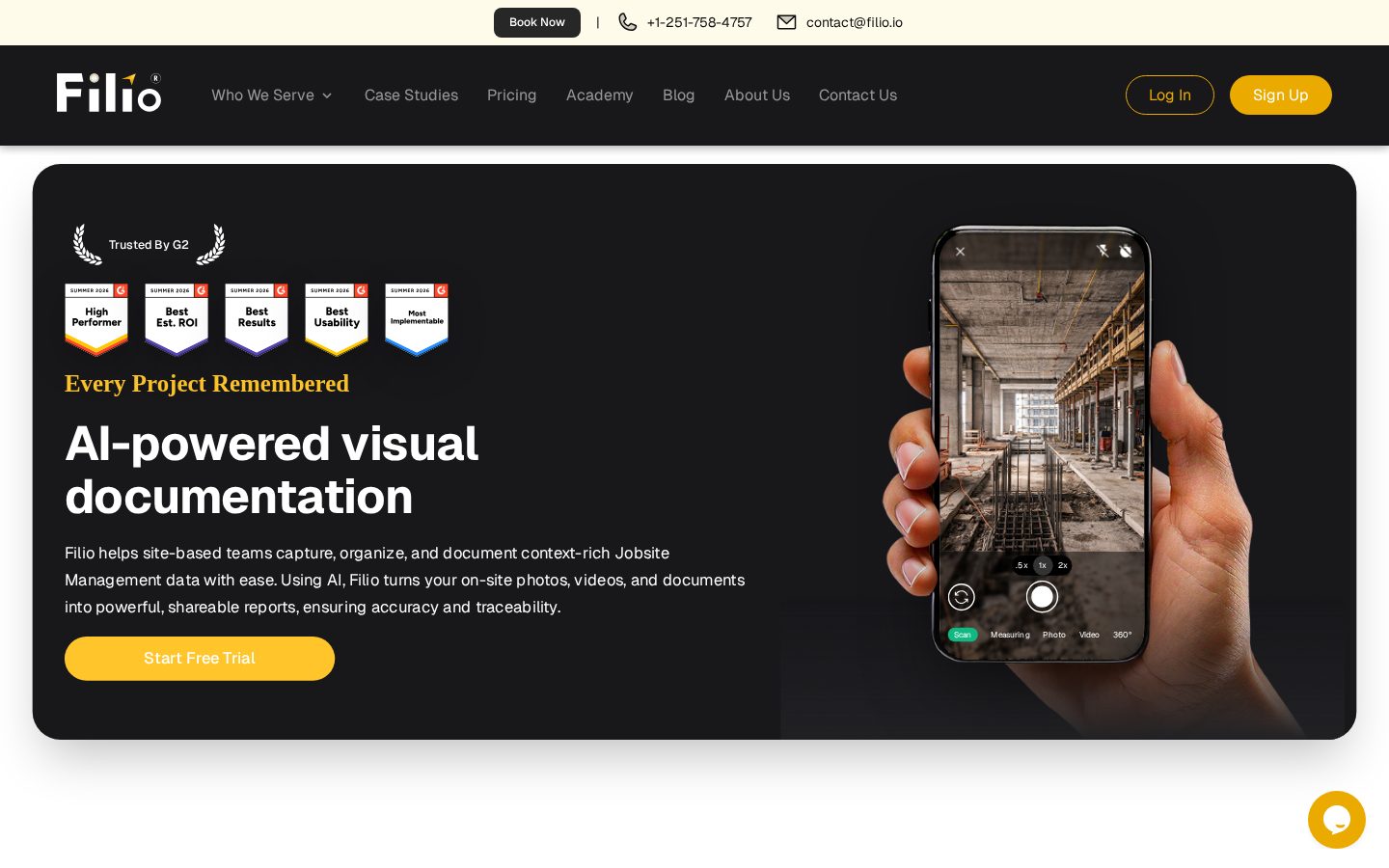 Filio Homepage