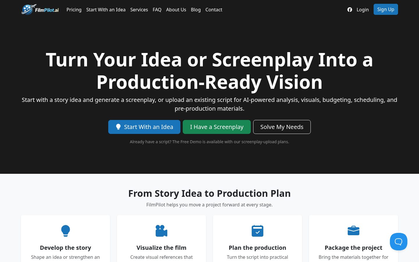 FilmPilot.ai Homepage