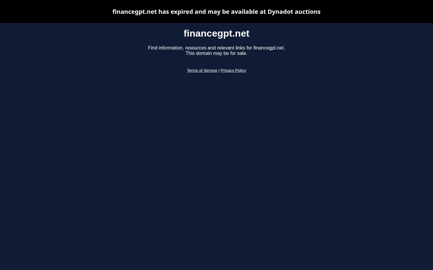 FinanceGPT Homepage