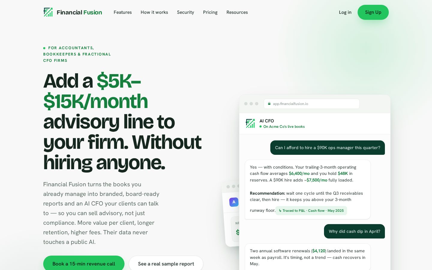 Financial Fusion Homepage