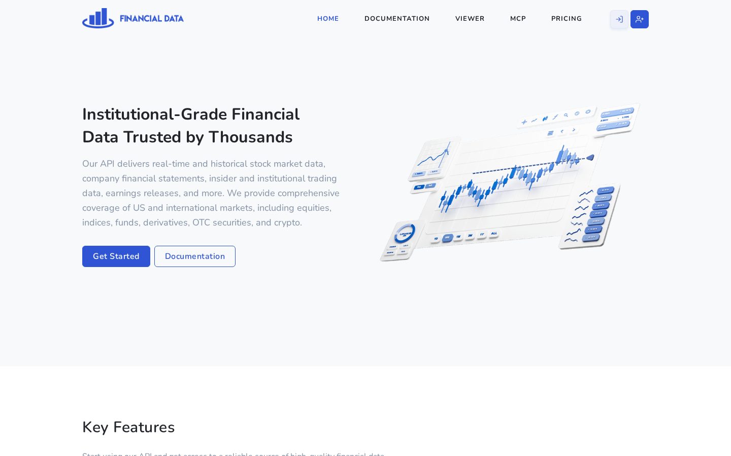 FinancialData.Net Homepage
