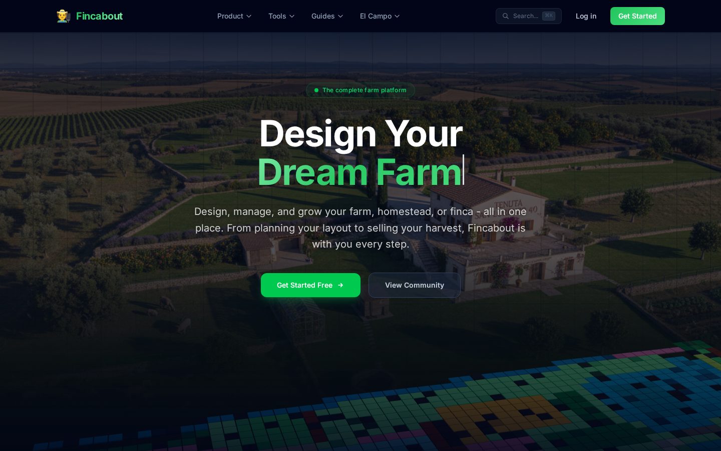Fincabout Homepage