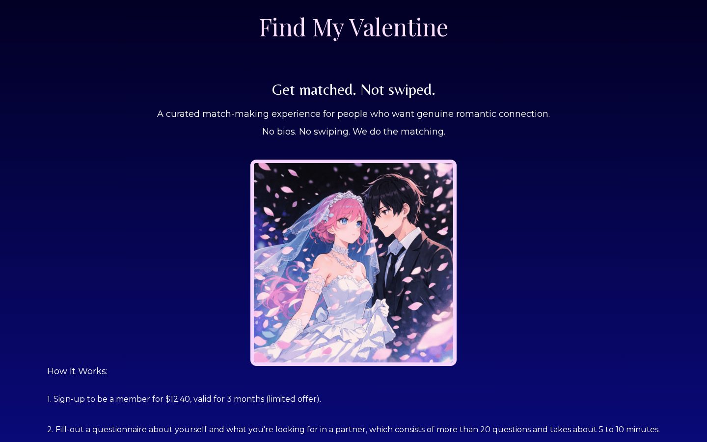 Find My Valentine Homepage