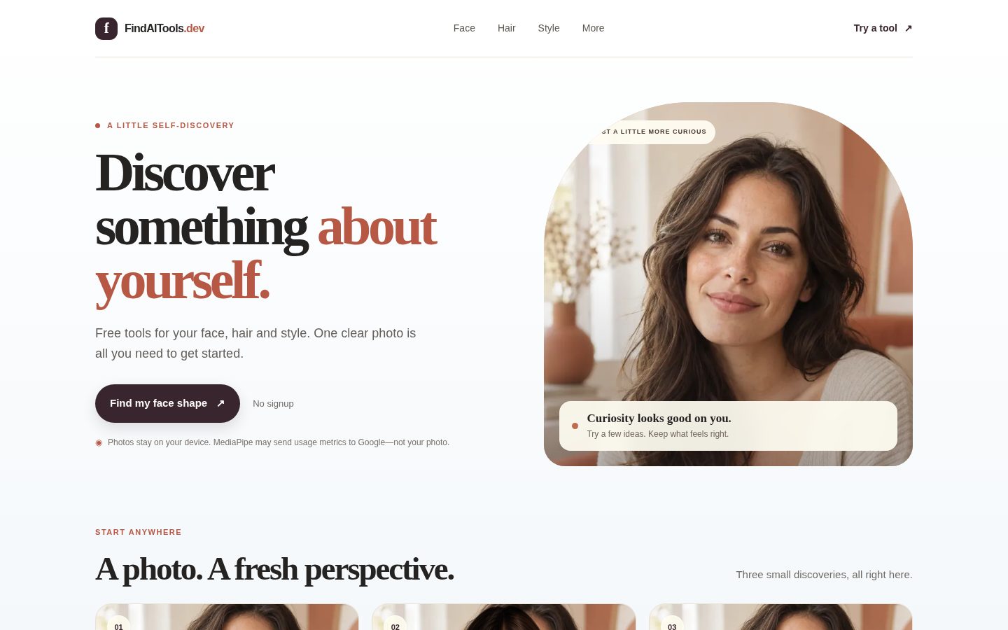 FindAITools.dev Homepage