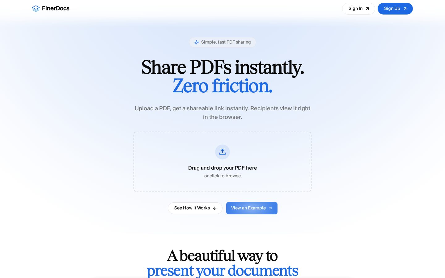 FinerDocs Homepage