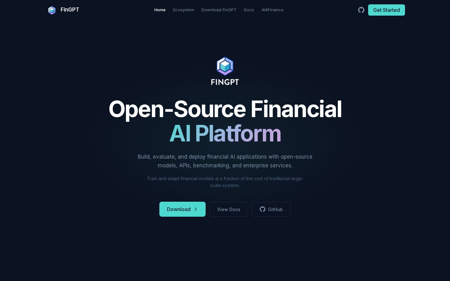 FinGPT Homepage