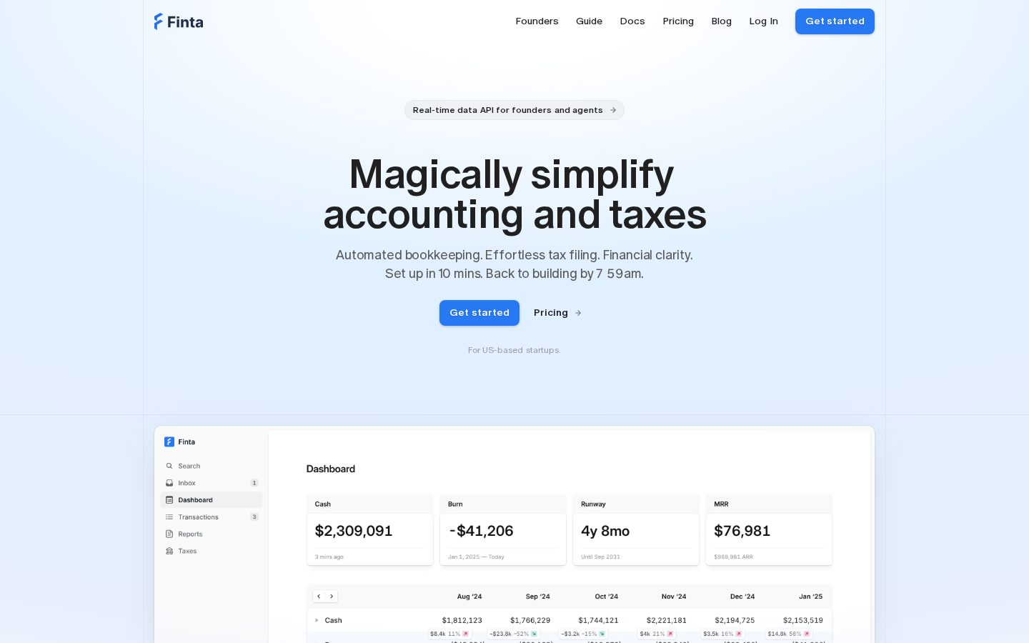 Finta Homepage