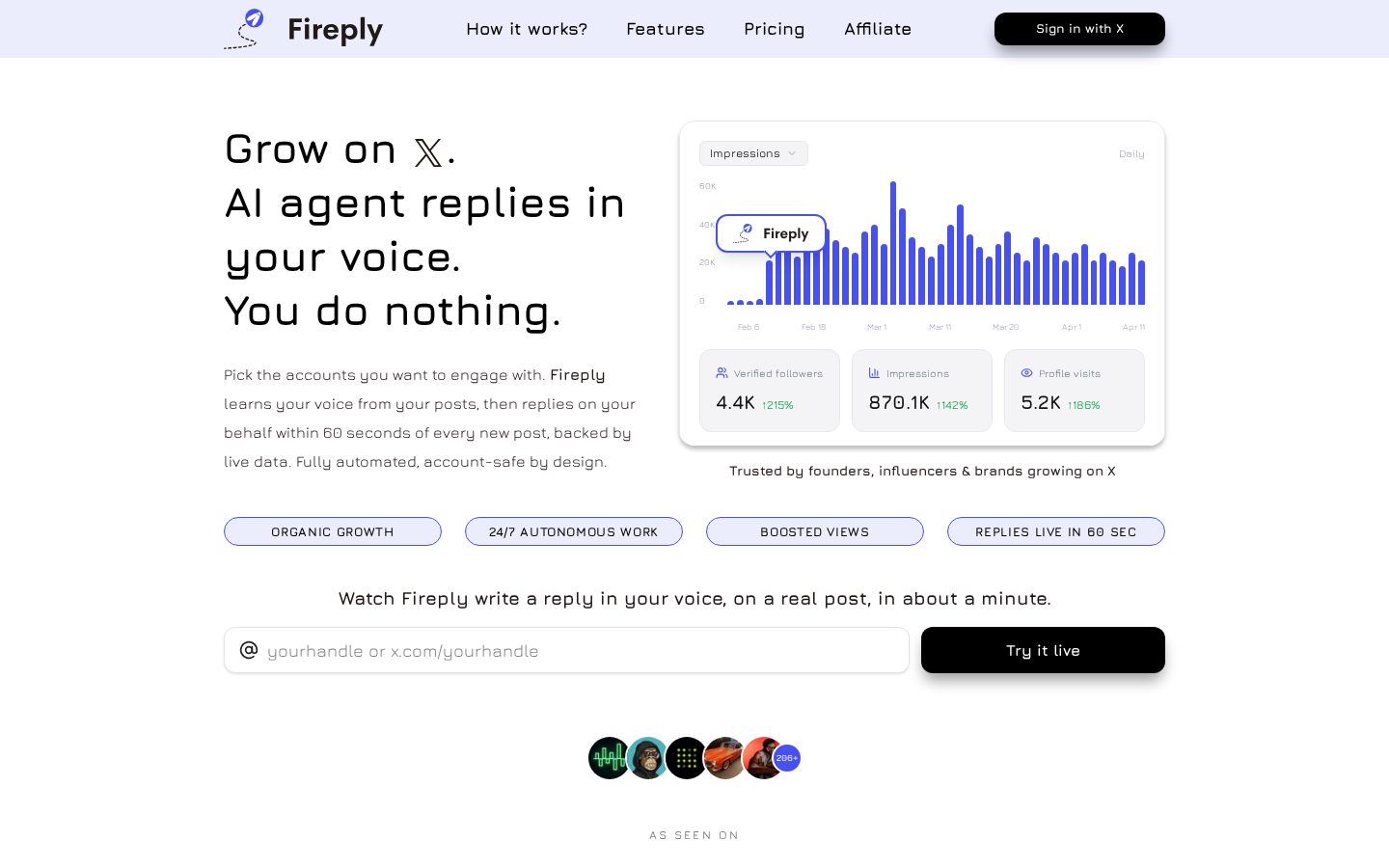 Fireply AI Homepage