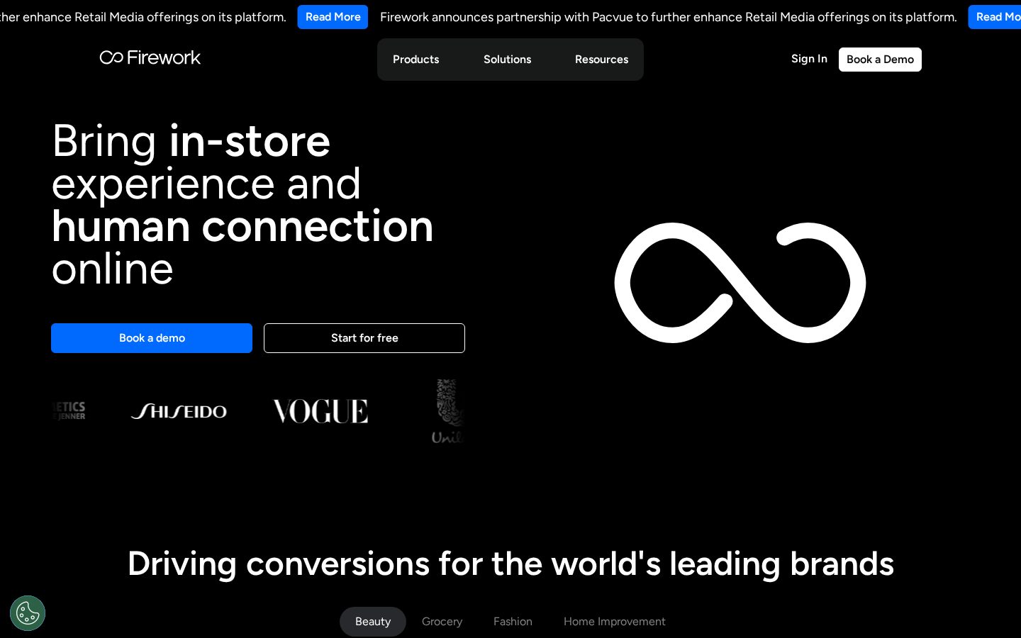 Firework Homepage