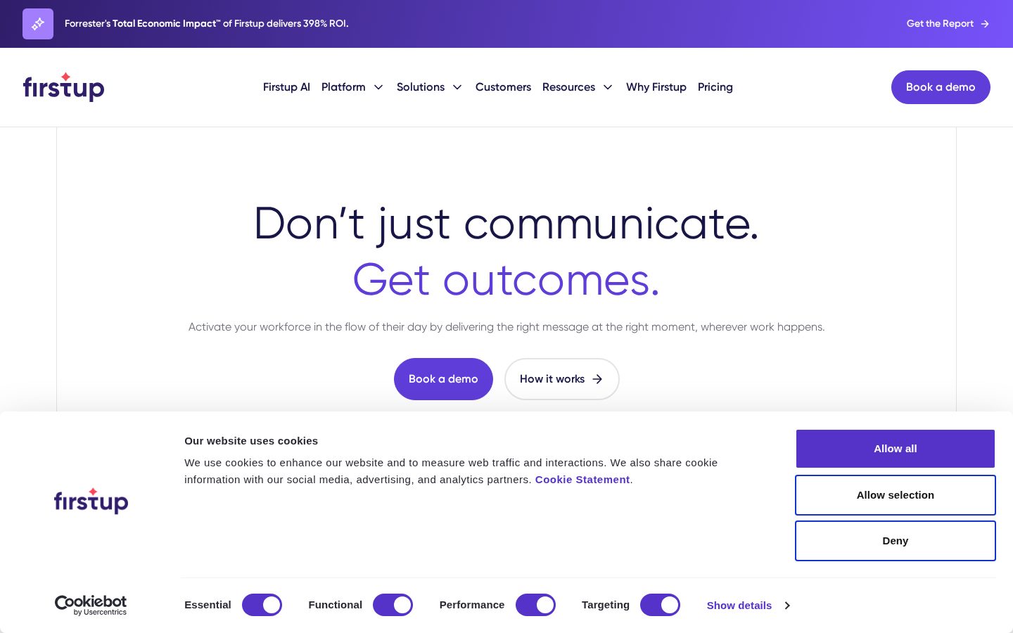 Firstup Homepage