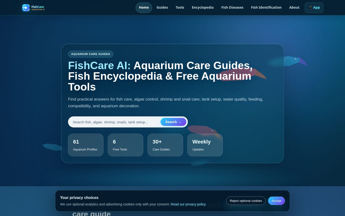 FishCare AI Homepage