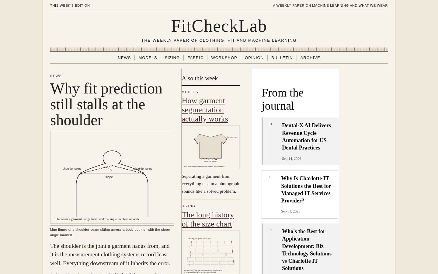 FitCheckLab Homepage