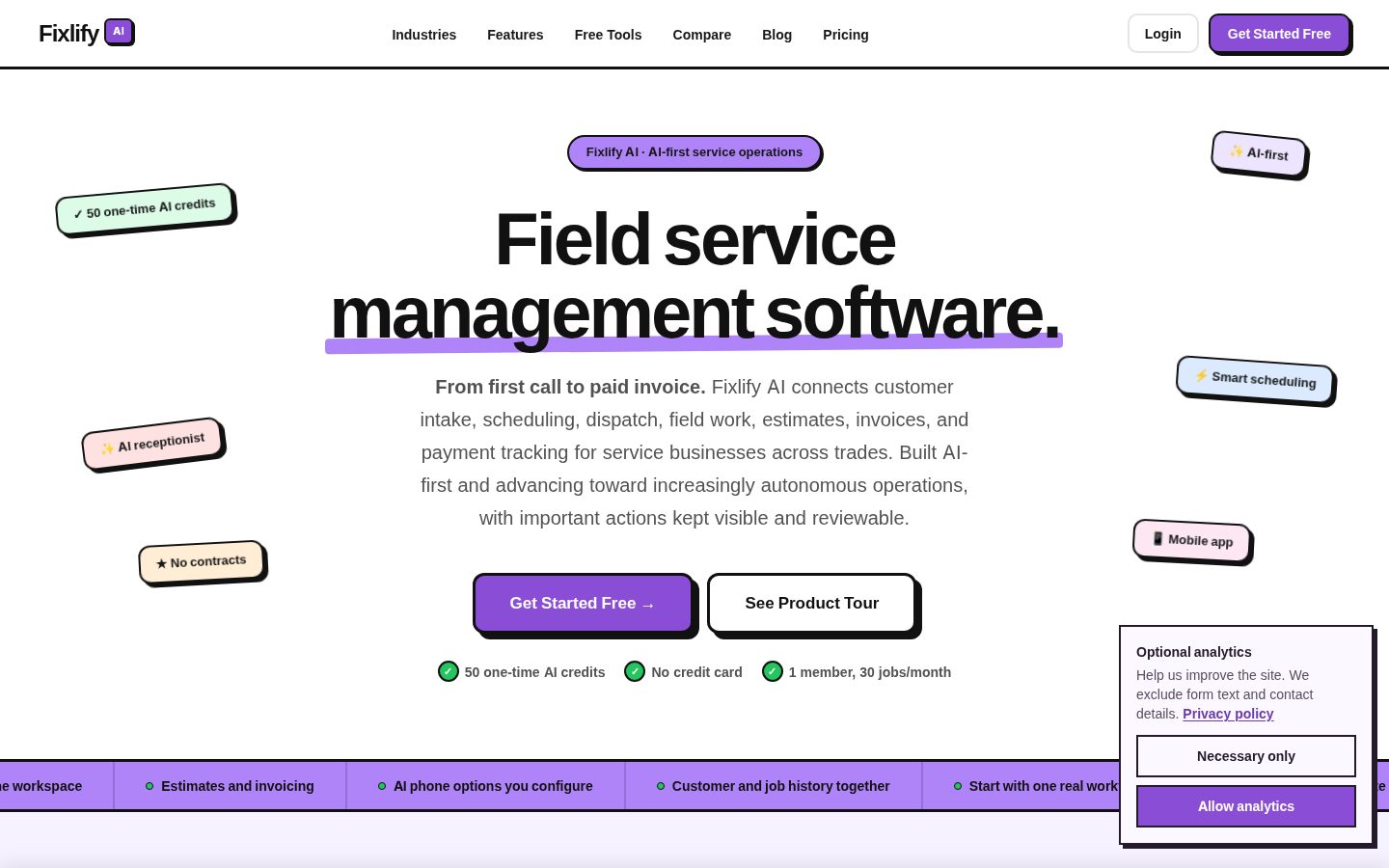 Fixlify AI Homepage