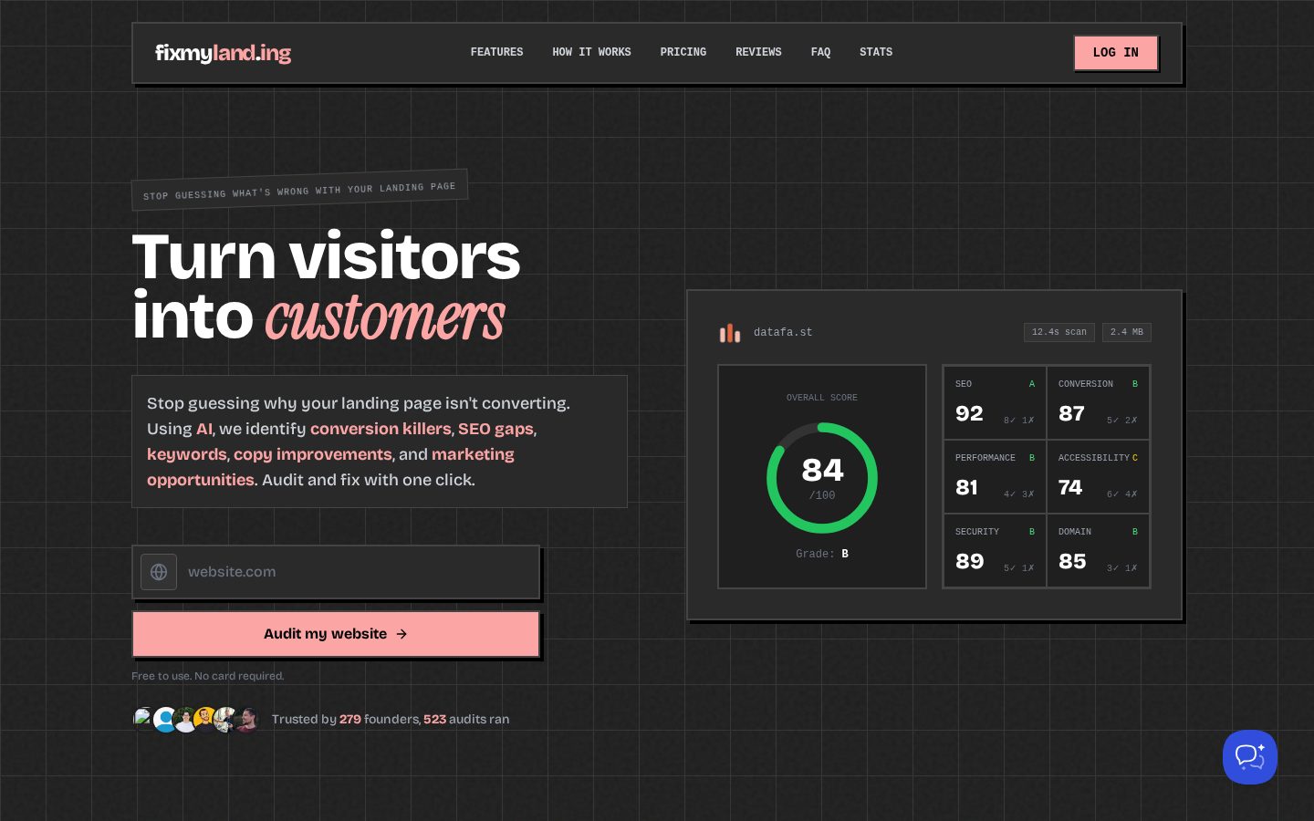 FixMyLanding Homepage