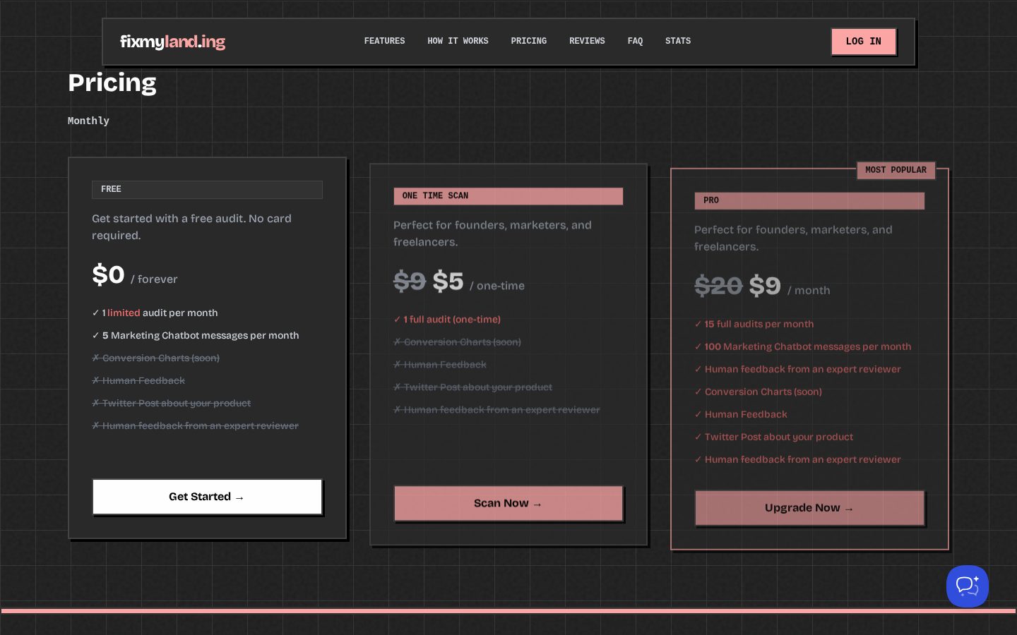 FixMyLanding Pricing