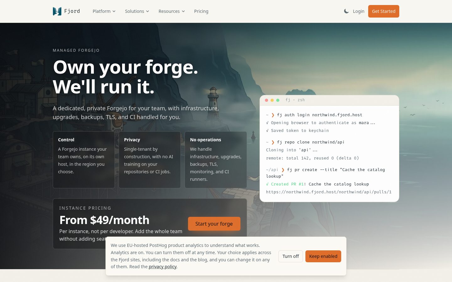 Fjord Homepage