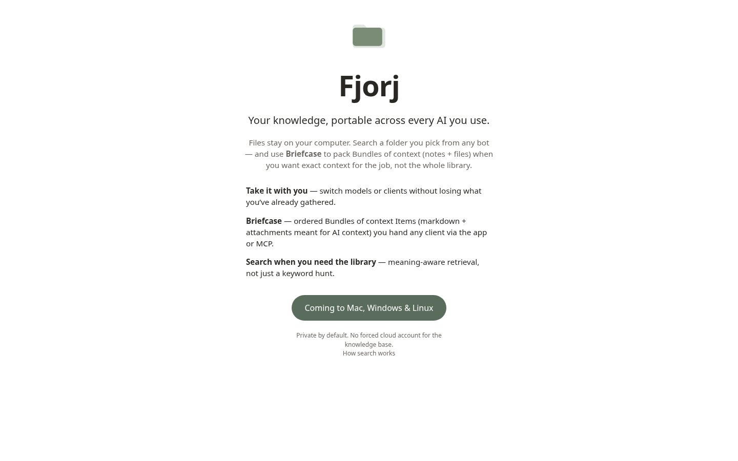 fjorj Homepage
