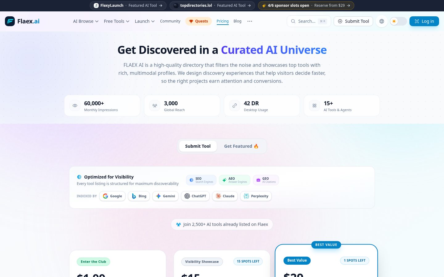 Flaex AI Pricing